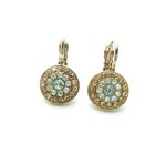 Mariana Earrings Dainty Moonlight & Lt Amber Austrian Crystals Songbook Coll.