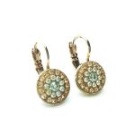 Mariana Earrings Dainty Moonlight & Lt Amber Austrian Crystals Songbook Coll. - Image 3