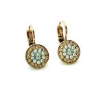 Mariana Earrings Silk, Moonlight & Amber Austrian Crystals Moon Dance Songbook Coll. - Image 2