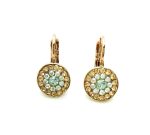 Mariana Earrings Silk, Moonlight & Amber Austrian Crystals Moon Dance Songbook Coll. - Image 3