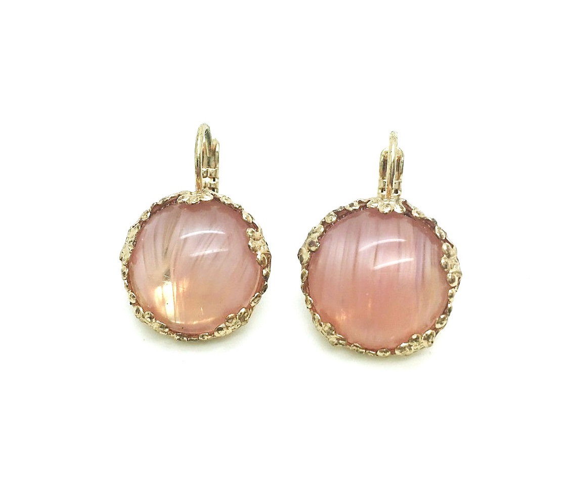 E-1374-014-RG6 (2) Mariana Earrings Lovely Light Rose Swarovski Crystal My Treasures Coll. - Image 1