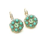 Mariana Earrings Dainty Greens Swarovski Crystals Athena Caribbean Life Coll. - Image 2