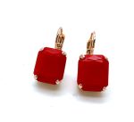 Mariana Earrings Sassy Cherry Red Austrian Crystals My Treasures Coll. - Image 2