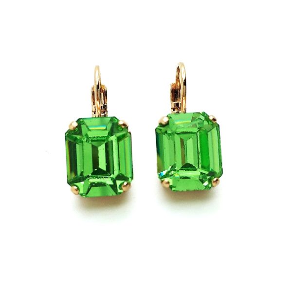 Earrings By Mariana Woman Gorgeous Peridot Swarovski Crystals