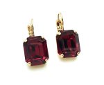 Mariana Earrings Fabulous Ruby Austrian Crystals My Treasures Coll. - Image 3