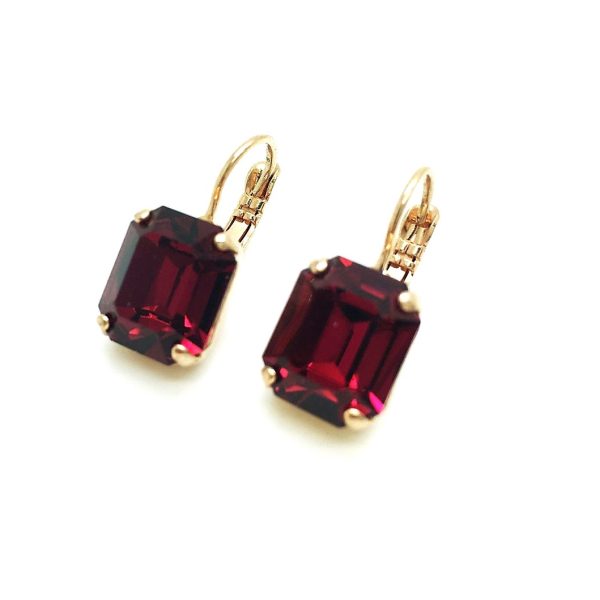 Mariana Earrings Fabulous Ruby Austrian Crystals My Treasures Coll.