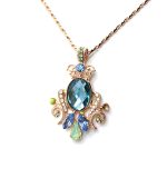 Mariana Necklace Pendant Chandelier Multi Color Swarovski Crystals My Treasures Coll.