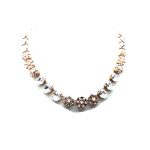 Mariana Necklace Brilliant Pearl & Clear Swarovski Crystals Gardenia East Meets West Coll. - Image 3