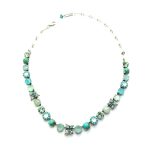 Mariana Necklace Turquoise Mineral & Greens Swarovski Crystals Caribbean Life Coll.