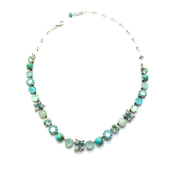 Mariana Necklace Turquoise Mineral & Greens Swarovski Crystals Caribbean Life Coll.