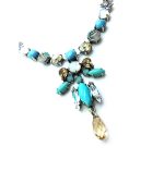 Mariana Necklace Gorgeous Blues Swarovski Crystals Summer Palace Silk Road Coll.
