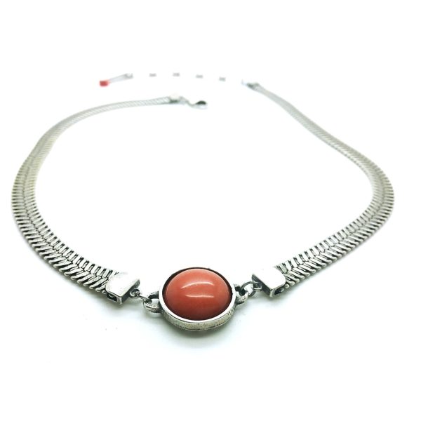 Mariana Necklace Guardian Angel Dolomite Coral Mineral My Treasures Coll.