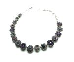 Mariana Necklace Exquisite Smoky Quartz & Lavender Swarovski Crystals Ambrosia Coll. - Image 3
