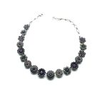 Mariana Necklace Exquisite Smoky Quartz & Lavender Swarovski Crystals Ambrosia Coll. - Image 2