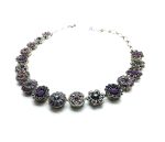 Mariana Necklace Exquisite Smoky Quartz & Lavender Swarovski Crystals Ambrosia Coll.