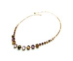 Mariana Necklace Fab Onyx Mineral, Purple & Whites Austrian Crystals My Treasures Coll. - Image 2