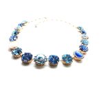 Mariana Necklace Glamorous Blues Austrian Crystals Periwinkle East Meets West Coll.