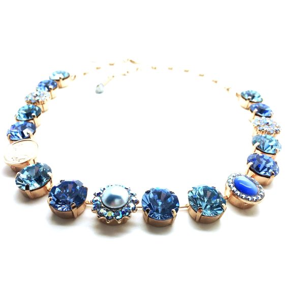 Mariana Necklace Glamorous Blues Austrian Crystals Periwinkle East Meets West Coll.