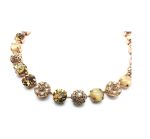 Mariana Necklace Sophisticated Golden Shadow & Whites Austrian Crystals My Treasures Coll. - Image 3