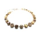 Mariana Necklace Sophisticated Golden Shadow & Whites Austrian Crystals My Treasures Coll. - Image 2