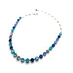 Necklace By Mariana Woman Lovely Caribbean Blue Opal Swarovski Crystals - Image 2