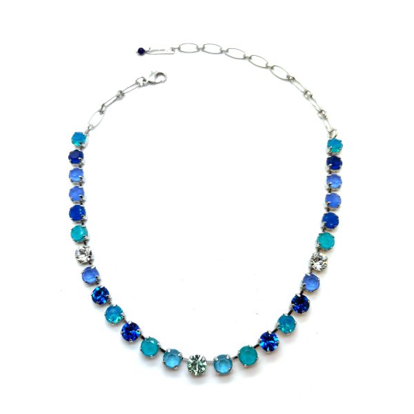 Necklace By Mariana Woman Lovely Caribbean Blue Opal Swarovski Crystals