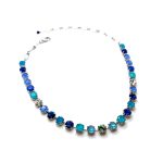 Necklace By Mariana Woman Lovely Caribbean Blue Opal Swarovski Crystals - Image 4