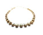 Necklace By Mariana Woman Beautiful Golden Shadow Swarovski Crystals- RG