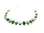 Necklace By Mariana Woman Malachite and Turquoise Minerals and Swarovski Crystals - Image 2