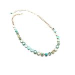 Mariana Necklace Floral Turq Mineral & Greens Swarovski Crystals Caribbean Life Coll. - Image 3