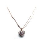 Mariana Necklace Pendant Heart Shaped Lt Rose, White Opal & AB Swarovski Crystals My Treasures Coll. - Image 3