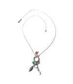 Necklace Pendant By Mariana Woman Detailed Multi Color Swarovski Crystals - Image 3