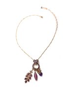 Mariana Necklace Pendant Heart Vine Amethyst Austrian Crystals My Treasures Coll. - Image 2