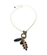 Mariana Necklace Pendant Finely Detailed Jet & AB Swarovski  Crystals My Treasures Coll. - Image 2