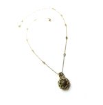 Necklace Pendant By Mariana Woman Rhyolite Mineral and Peridot Swarovski Crystals - Image 3