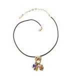 Mariana Necklace Pendant Elephant Shaped & Whites Austrian Crystals Silk Road Coll. - Image 2