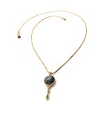 Mariana Necklace Pendant Flattering Snowflake Obsidian Mineral My Treasures Coll. - Image 3