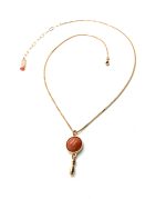 Mariana Necklace Pendant Simply Elegant Dolomite Coral Mineral My Treasures Coll. - Image 3