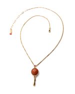 Mariana Necklace Pendant Simply Elegant Dolomite Coral Mineral My Treasures Coll. - Image 2