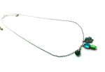 Mariana Necklace Pendant Green Aventurine Mineral & Blues Swarovski Crystals Cocktail Hour Coll. - Image 3