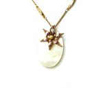 Mariana Necklace Pendant Glitzy Shell Mineral & AB Swarovski Crystal Ambrosia Coll.