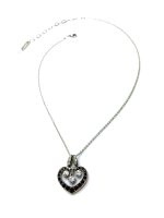 Mariana Necklace Pendant Heart Shaped Siam & Clear Austrian Crystals My Treasures Coll. - Image 2