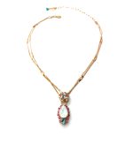 Mariana Necklace Pendant Lovely Pinks & Blues Swarovski Crystals Cocktail Hour Coll. - Image 3