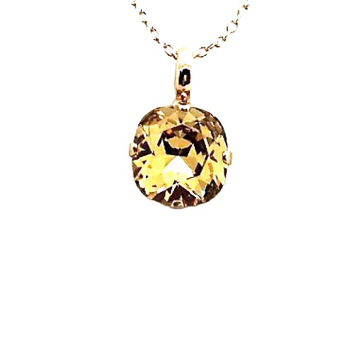 Mariana Necklace Pendant Stunning Lt Colorado Topaz Swarovski Crystal My Treasures Coll.