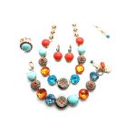 Jewelry Set By Mariana Woman Necklace, Bracelet, Earrings and Ring Swarovski Crystals - Image 3