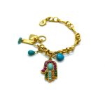 Mariana Bracelet Hamsa Beaded Colorful Swarovski Crystals Happy Days Inspiration Coll.