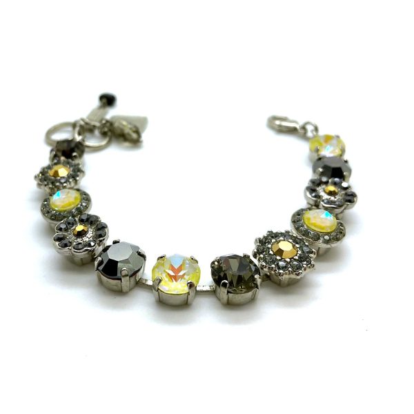 Mariana Bracelet Blacks & Greys Swarovski Crystals Painted Lady My Butterfly Coll.