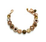 Mariana Bracelet Leopard Ckine Agate Mineral & Browns Swarovski Crystals My Butterfly Coll. - Image 2