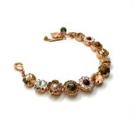 Mariana Bracelet Leopard Ckine Agate Mineral & Browns Swarovski Crystals My Butterfly Coll. - Image 3