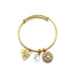 Mariana Bracelet Bangle Glitzy Clear & AB Swarovski Crystals My Treasures Coll.